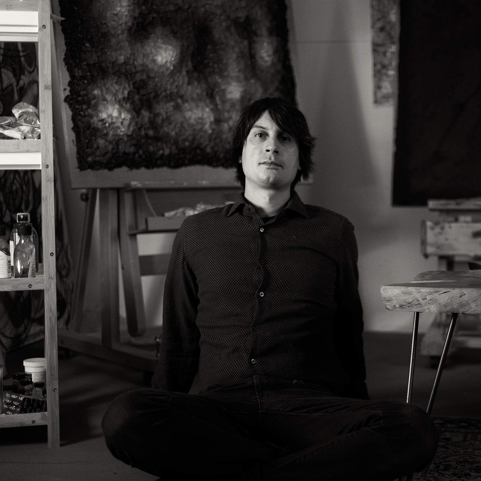 Kris Lamba in the studio